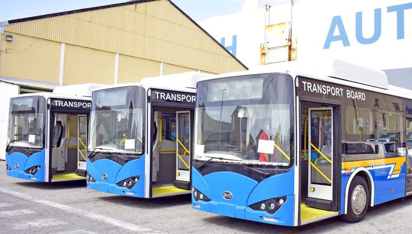 Transport Boards Electric Buses